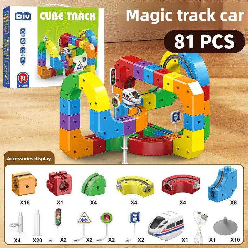 Anti-Gravity Magnetic Track Train Set Kicklo