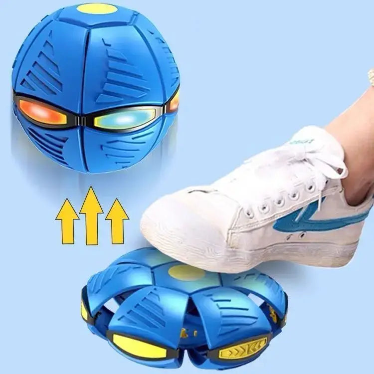 Magic Flying UFO Ball - Transforming Disc to Ball Toy with Light Toys Nation