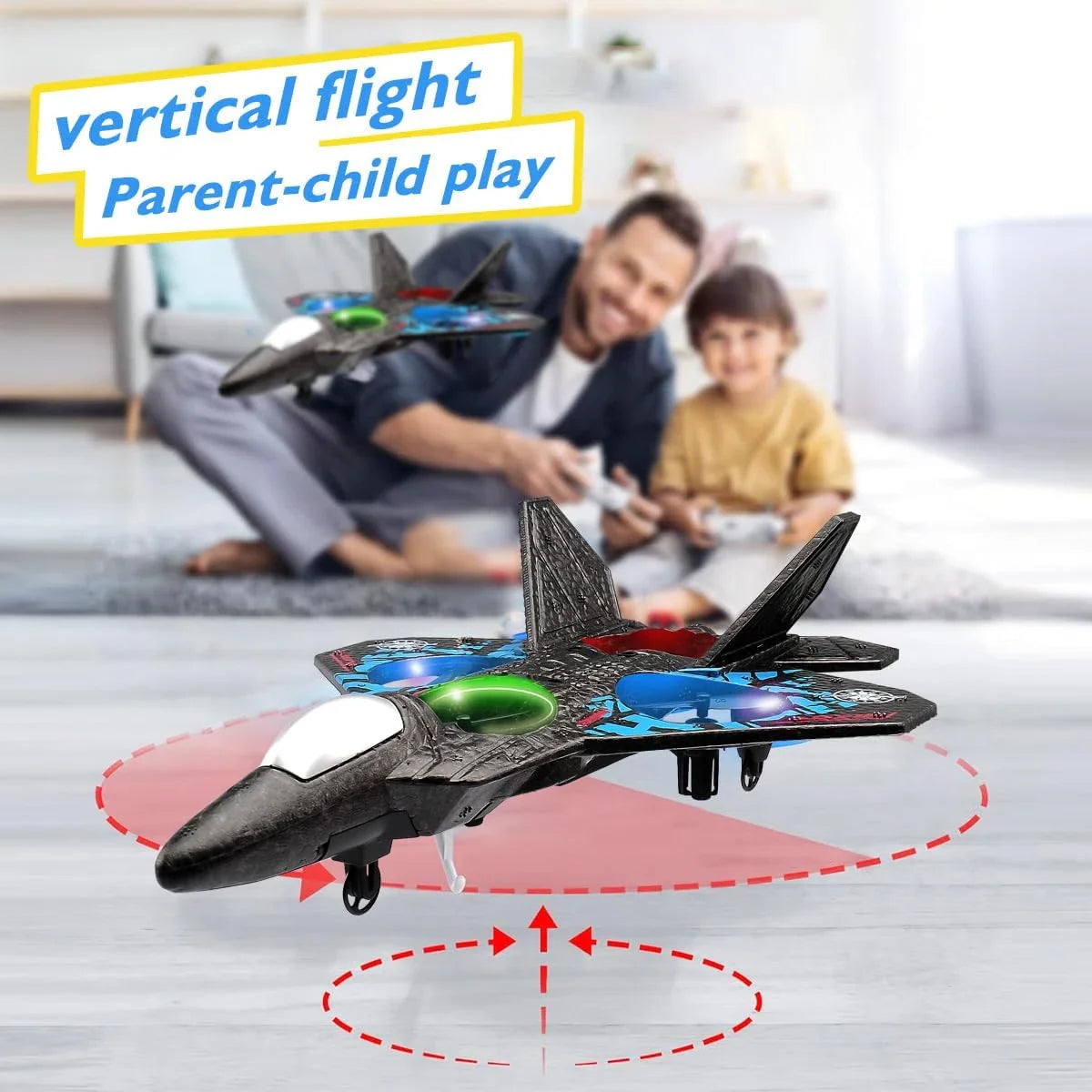 RC Fighter Jet Toy | 360° Flips | Remote Control Plane for Kids Baby Bloom