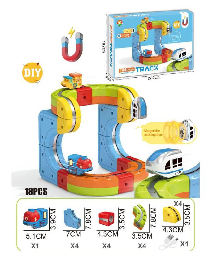 18Pcs DIY Magnetic Levitation Train Track Set KTK