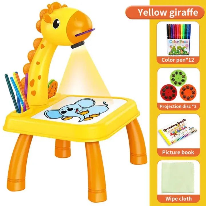 3 In 1 Kids Drawing Projector Table (Random Color) Toynix