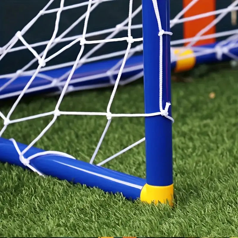 2 in 1 Kids Sports Set with Football Goal, Basketball Stand, 2 Balls & Pump Minimarvel