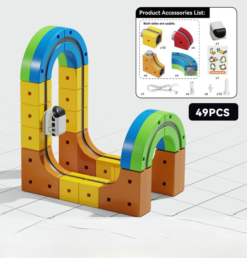 49Pcs DIY Magnetic Levitation Train Track Set BC