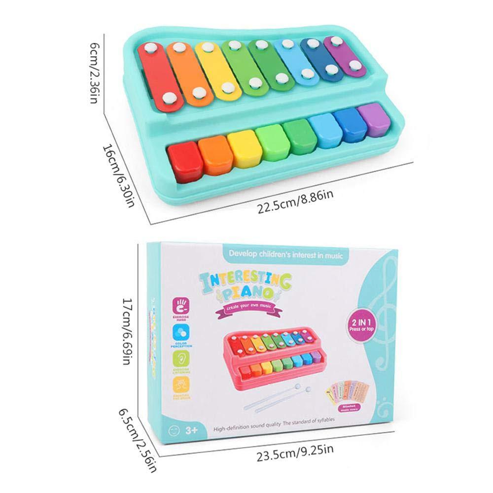2 in 1 Piano Xylophone Musical Instruments Toy Set for Kids Toyster.pk