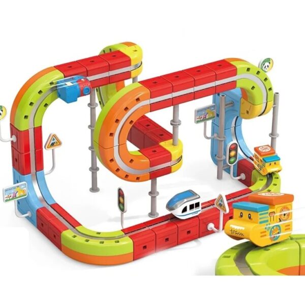 98Pcs DIY Magnetic Levitation Train Track Set MAT