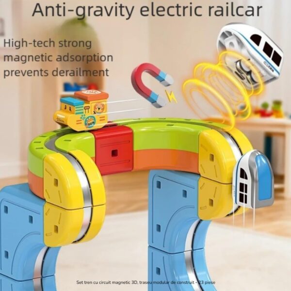 98Pcs DIY Magnetic Levitation Train Track Set MAT
