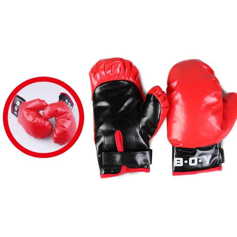 Kids Boxing Stand + Gloves & Pump With Height-Adjustable Topifye