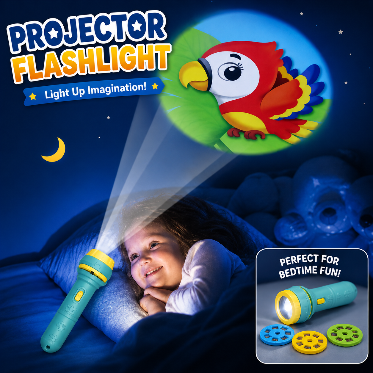 Projector Flashlight for Kids (8689-A) Toynix