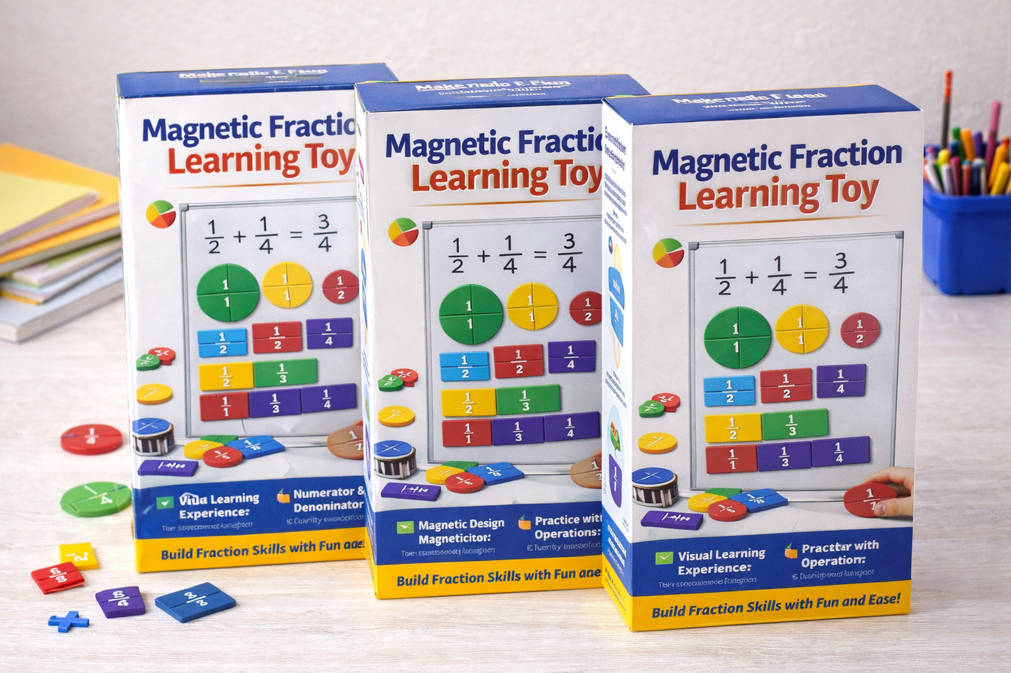 Magnetic Fraction Learning Toy Kicklo