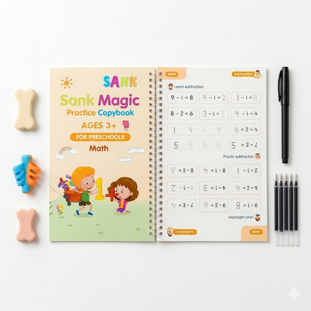 Magic Reused Practice Copybook For Kids. My Store