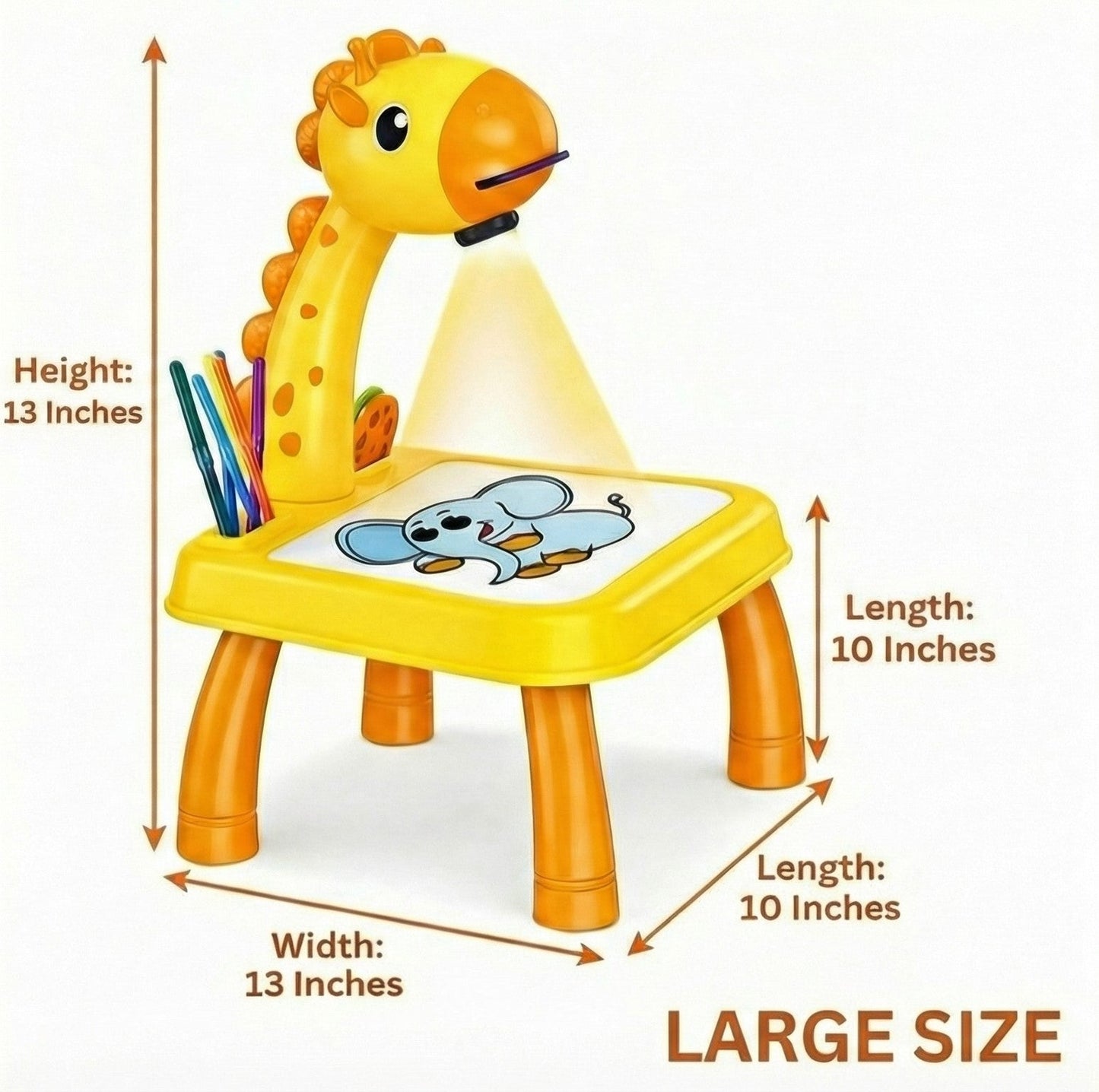 3 In 1 Kids Drawing Projector Table (Random Color) Toynix