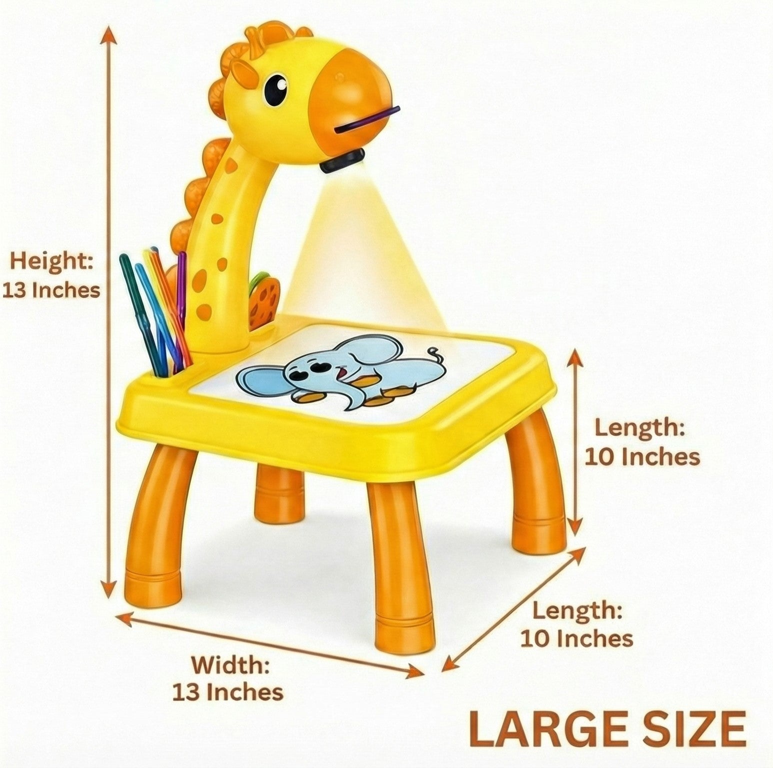 3 In 1 Kids Drawing Projector Table (Random Color) Toynix