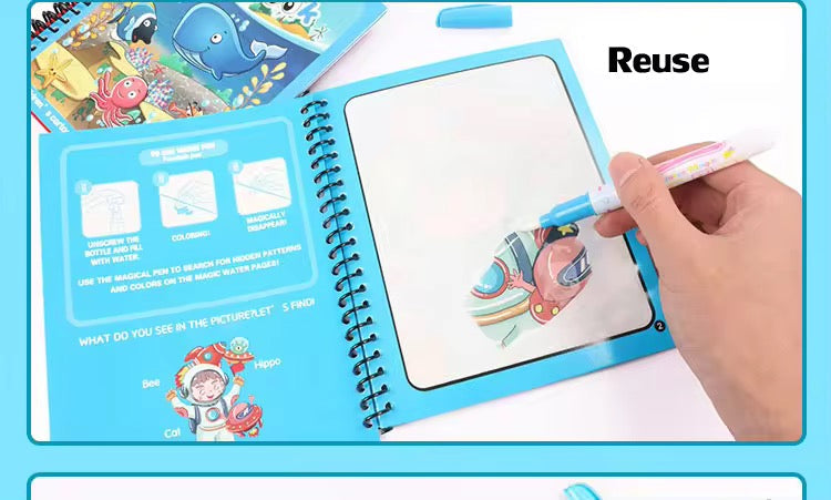 Magic Water Drawing Book Nanhy Bachy