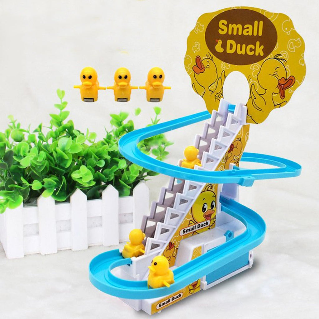 Duck Climbing Stairs Toy for Kids with Lights and Music Nanhy Bachy