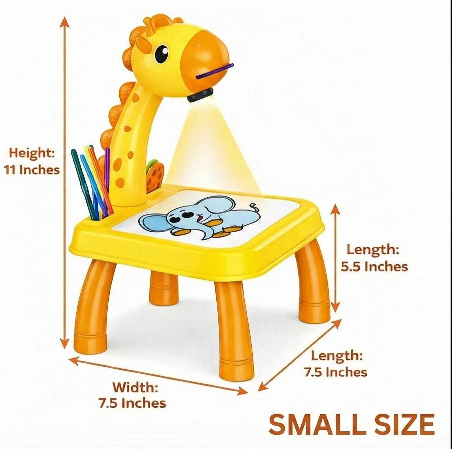 3 In 1 Kids Drawing Projector Table (Random Color) Toynix