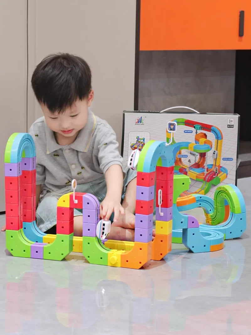 Anti-Gravity Magnetic Track Train Set Kicklo