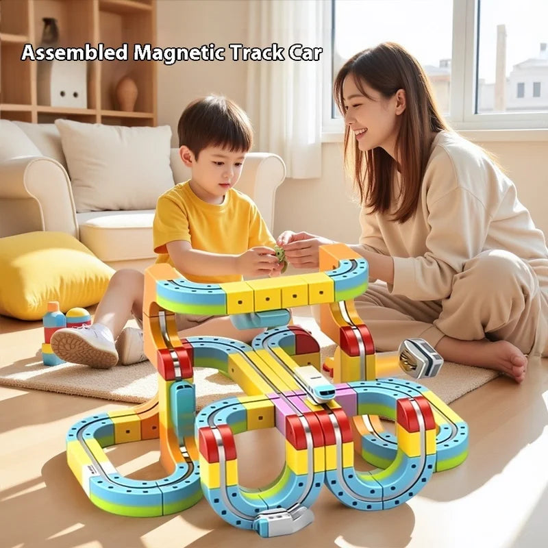 Anti-Gravity Magnetic Track Train Set Kicklo