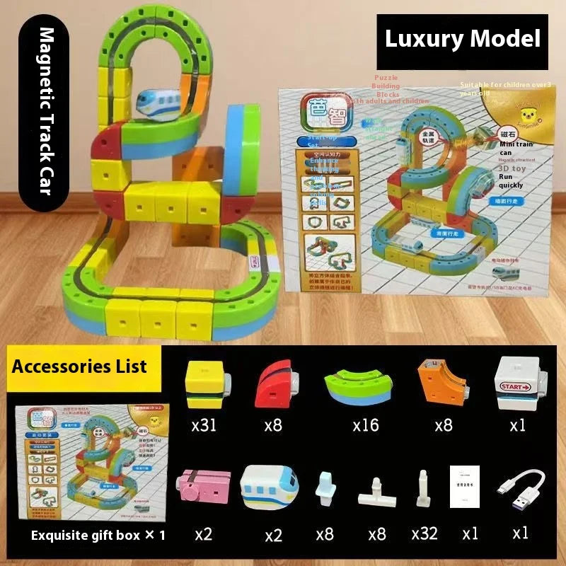 Anti-Gravity Magnetic Track Train Set Kicklo