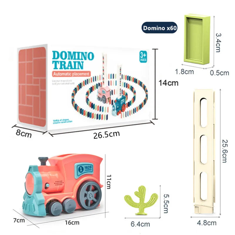Kids Automatic Laying Domino Train Kicklo