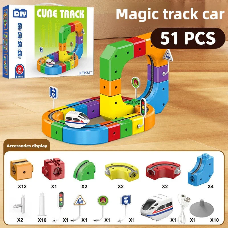 Anti-Gravity Magnetic Track Train Set Kicklo