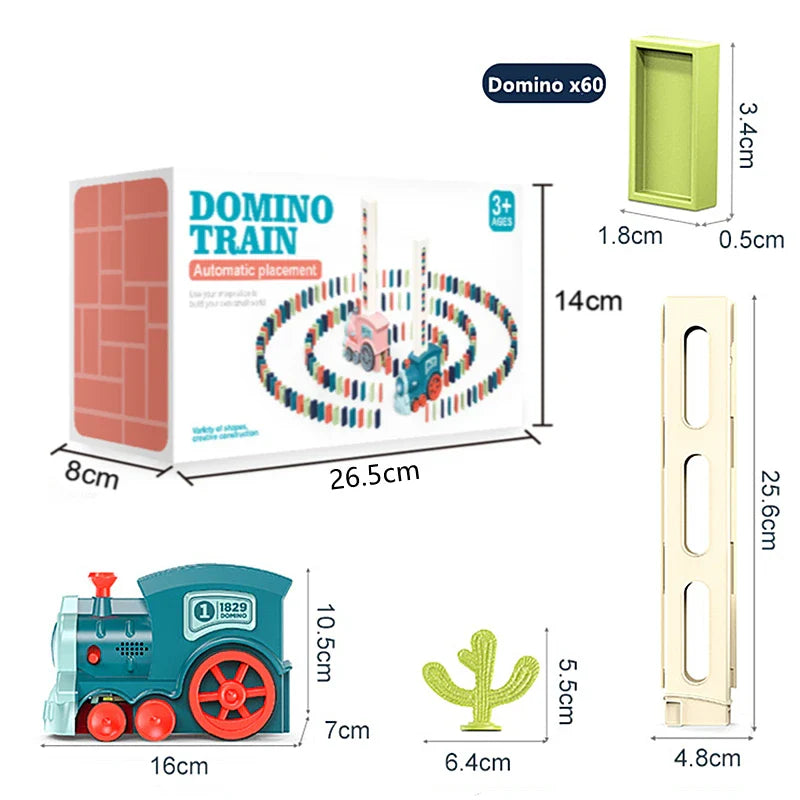 Kids Automatic Laying Domino Train Kicklo