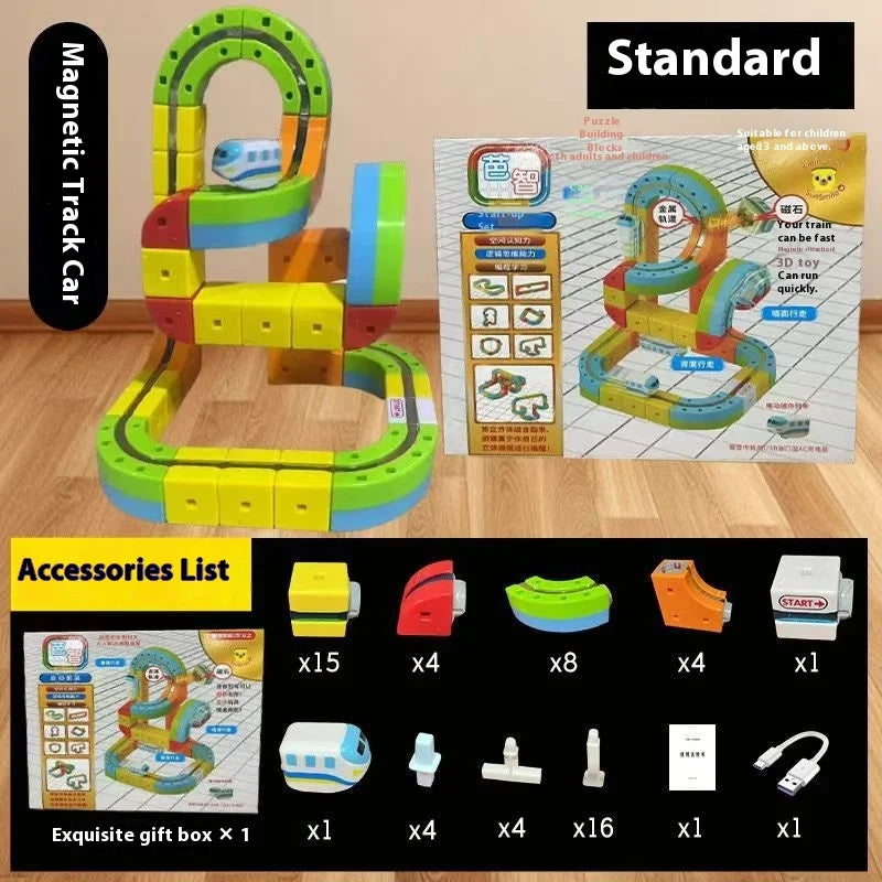 Anti-Gravity Magnetic Track Train Set Kicklo