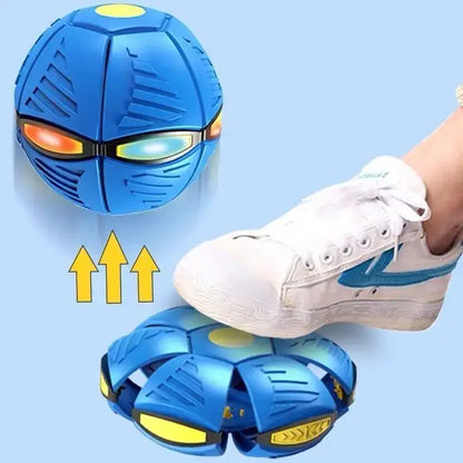 Magic Flying UFO Ball - Transforming Disc to Ball Toy with Light Toys Nation