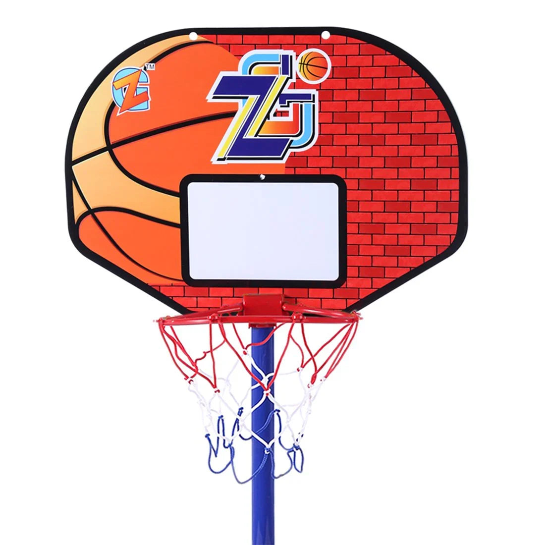 2 in 1 Kids Sports Set with Football Goal, Basketball Stand, 2 Balls & Pump Topifye