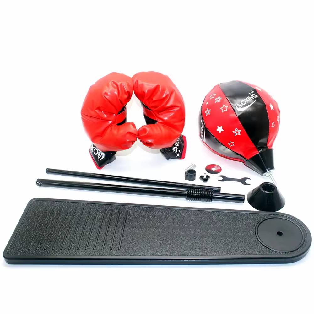 Kids Boxing Stand + Gloves & Pump With Height-Adjustable Topifye
