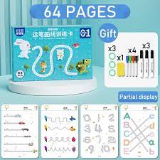 64 pages Reusable Tracing Workbook Set Kilo Store