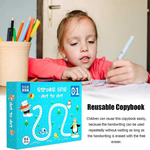 64 pages Reusable Tracing Workbook Set Kilo Store